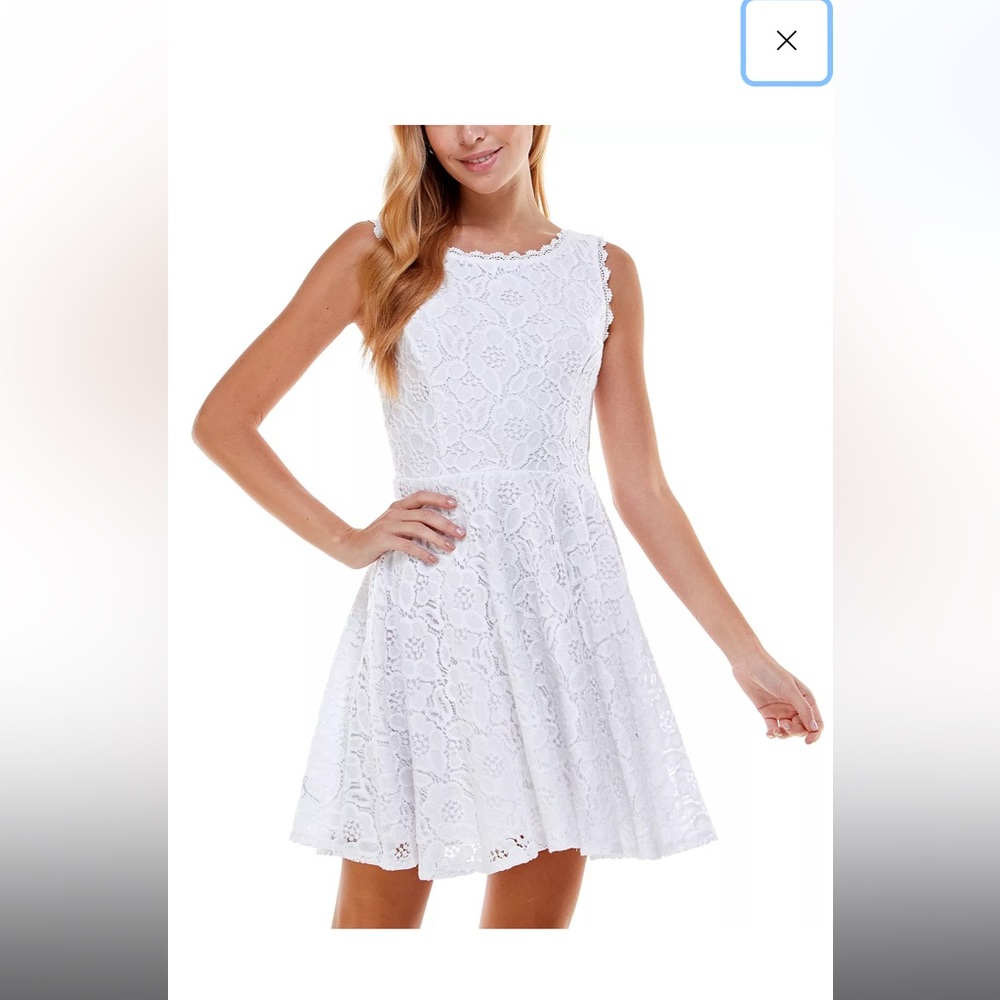nwt city studios Juniors' Lace Fit & Flare Dress